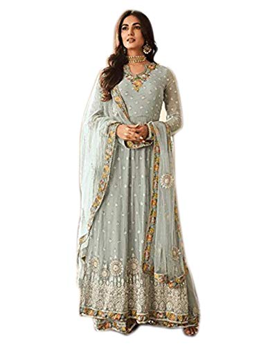 Indian/Pakistani Party Wear Sharara Style for Womens Georgette Plaazo Salwar Kameez for Women Ready to wear