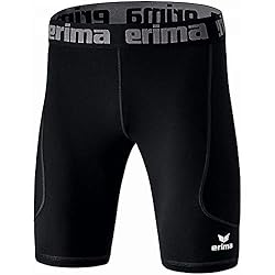 erima GmbH Elemental Malla Corta, Unisex niños, Ne...: Muy resistente Insertos de malla laterales para un clima corporal óptimo Cinturilla ancha de goma Material funcional de gran elasticidad