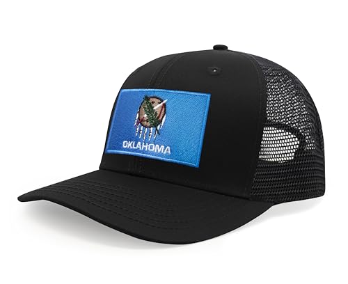 Image of International Tie State Hat for Men and Women, Adjustable Snapback Trucker Baseball Cap with Embroidered Patch