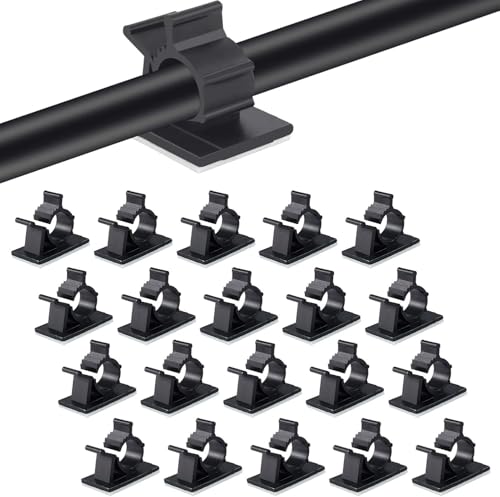 Clips de nailon ajustables Viaky negros para organizar cables de hasta 10.3 mm