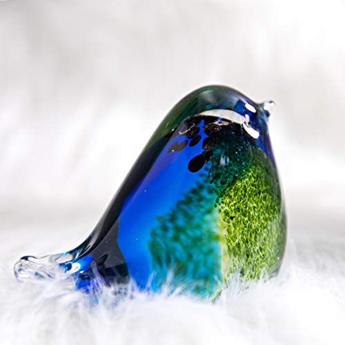 Verre soufflé QFkris figurine décorative idée cadeau Noël - 7