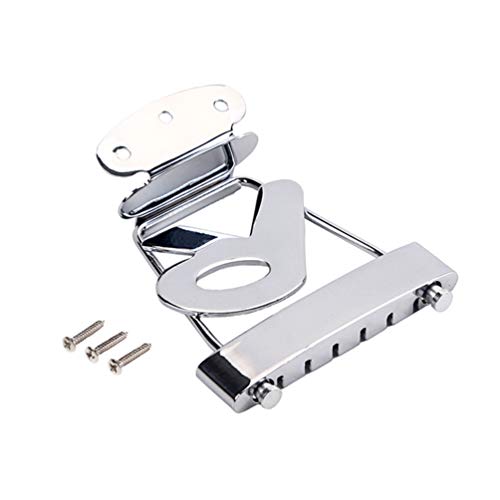 SUPVOX cordier de guitare chevalet en métal forme r 6 cordes semi-creuse guitare jazz guitare remplacement - Les Beatles, Paul McCartney, John Lennon, RIngo Starr, George Harrison SUPVOX cordier de guitare chevalet en métal forme r 6 cordes semi-creuse guitare jazz guitare remplacement – Image 6