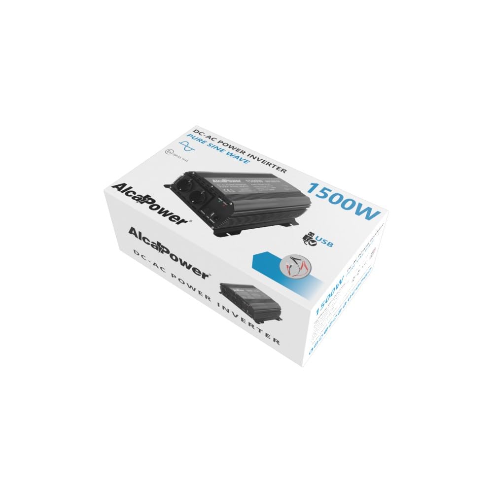 ALCAPOWER 924215: IRP1500-24 Inverter Sinus. Pura 1500W Inp. 24V DC Out 230V AC