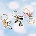 TTYY Cat Keychain Adorable Kitten Key Ring pretty Animal Keychain for Women Men Gift for Cat Lovers (pink)