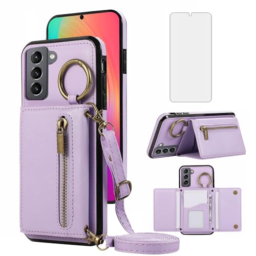 Coque Galaxy S21 Plus Asuwish ZHKLLB US Violet pour smartphone