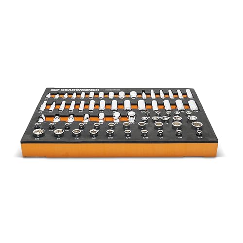 Image of GEARWRENCH 68 Piece 1 /4 inch Drive Master SAE Socket Set in Foam Storage Tray - GWMSSKT14SAE (Pack of 6)