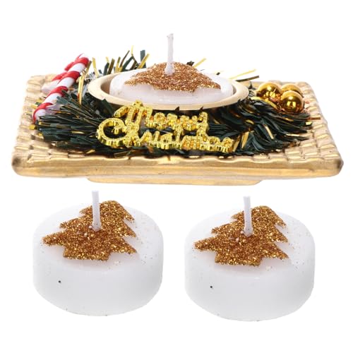 RORPOIR Christmas Scented Candle Adorable Xmas Tree Decorative Candles for Romantic Atmosphere for Valentine Day Weddings Anniversaries and Festivals