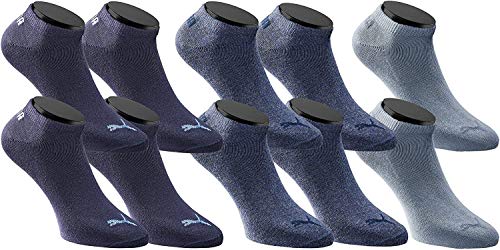 PUMA Sneakers Socken Sportsocken 10-Paar-Pack Unisex - denim - Gr. 39-42