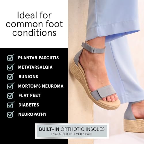 ABEO Riviera Ankle Sandals For Women | Arch Support Sandals Women's | Wedge Sandals For Women | Built-In Orthotic Insole4