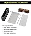 EYLRIM Square Frame Sunglasses for Women Men Fashion Rectangle Sun Glasses UV400 Protection Black Shades(A8 Tortoise/Tea)