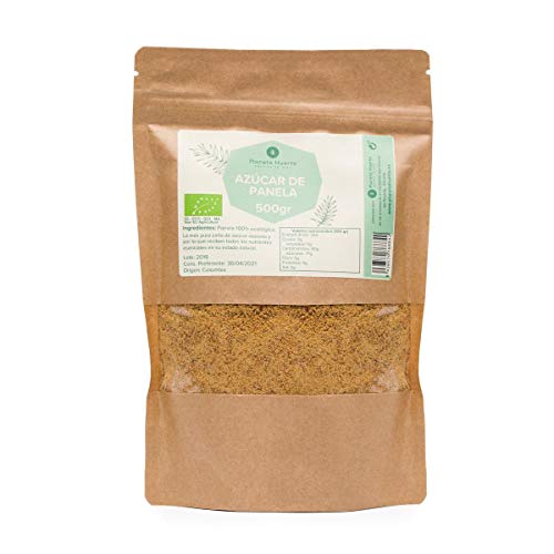 PLANETA HUERTO | Azúcar Panela ECO 1 kg 100% Pura y Sin Refinar | Gran Aporte Nutritivo y Energético | Procedencia Colombia | Cultivo Ecológico