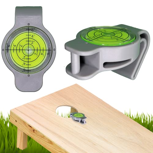 Cornhole Board Level Accessory | Achieve Perfect Cornhole Board Alignment for Consistent Play |All Weather | Instant Measurements | Easy to Use Indoor or Outdoor | 1 Pk.Gray |Patented| Cornstars LLC