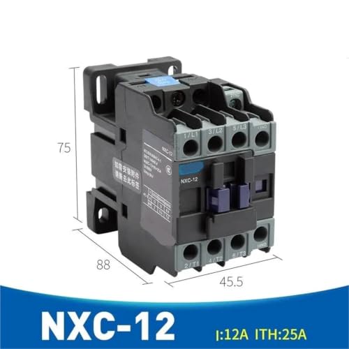 Contactor magnético de CA NXC-12 de alta resistencia con bobina de 110V para tableros 2