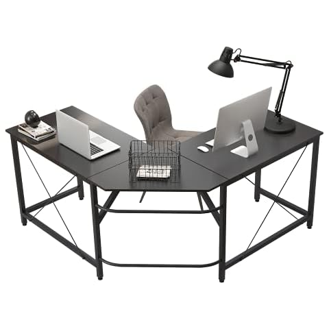 Mesa de Esquina Soges Escritorio para Oficina (LD-Z01-BK) Cover