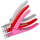 Cortauñas postizas: cortaúñas en forma de U especial se utiliza para cortar uñas postizas en forma cuadrada, ajustable para reparar uñas a forma curva y forma de círculo para lo que te gusta.