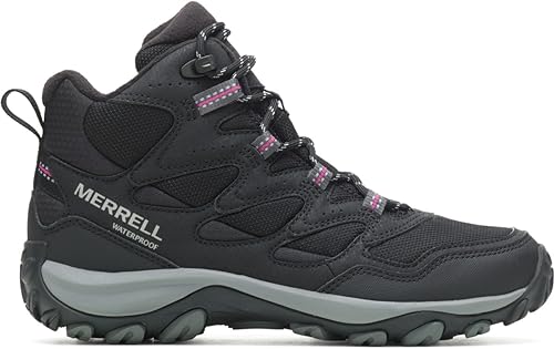 Image of Merrell West Rim Sport, Women's Boots, Black/White, 6.5 UK