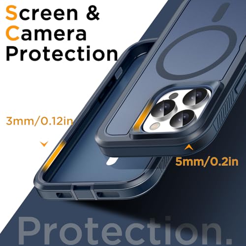 AICase iPhone 16 Pro Max Case[Compatible with Magsafe],Magnetic Heavy Duty Drop Protection Full Body Rugged Shockproof/Dust Proof Military Protective Tough Durable for iPhone 16 Pro Max 6.9"_3 - image 4