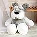 JMHomeDecor Animali di Peluche Schnauzer Peluche Cane Peluche Simpatico Cucciolo di Simulazione Animali Morbidi Bambole Regali di Compleanno per Bambini