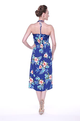Image of Women's Hawaiian Luau Halter Dress in Signature Prints