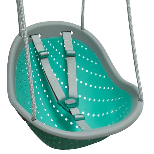 Child Swing Seat, 6 Months to 3 Years of Age. Soft, Durable, Flexible and Breathable. Adjustable Straps and Clips, Weather Resistant and Fully Assembled. 10