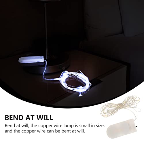 6pcs pequena corda de corda de presente de presente decoração de luz de decoração de natal