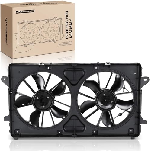 A-Premium Engine Radiator Cooling Fan Assembly with Brushless Motor Compatible with Select Chevrolet, GMC & Cadillac Models - Sierra 1500 Limited, Tahoe, Yukon, Suburban, Escalade, Escalade ESV