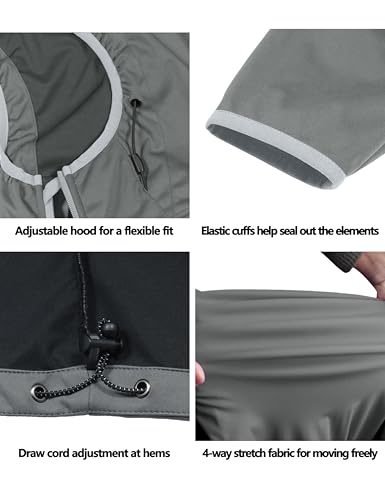 Chaqueta softshell ligera para mujer impermeable de Little Donkey Andy con capucha 3