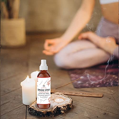 Soul Sticks Smudge Spray For Cleansing Negative Energy And Purifying Home | Made With White Sage And Quartz Crystals | 3.5 Oz. Bottle (White Sage & Dragon's Blood) #TOP7