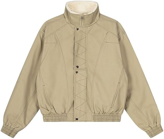 Winter Workwear Stand Up Collared Cotton Padded Jacket Warmth Body Coat for Women