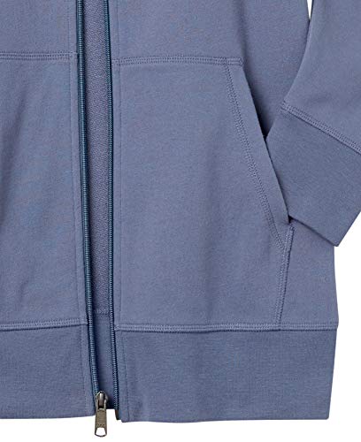 Amazon Essentials Men's Lightweight French Terry Full-Zip Hoodie with Comfortable Fit, Indigo, X-Large