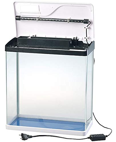Aquarium Nano Complet avec Pompe, Filtre et éclairage LED - 25 L