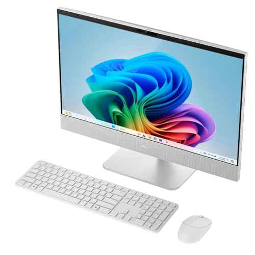 Image of Dell 23.8 inch All-in-One Desktop Computer - Intel Core Ultra 7 355U, 23.8 inch FHD(1920x1080) Touchscreen Display, 64GB DDR5 RAM, 2TB NVMe SSD, Wi-Fi7, Bluetooth 6, Copilot+ AI PC, Windows 11 Pro