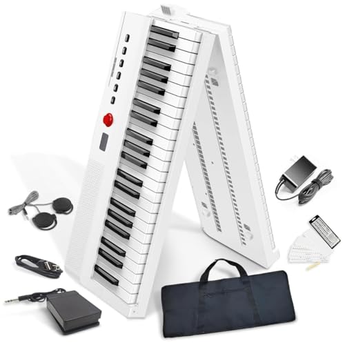 未使用 FVEREY 88鍵盤 電子ピアノ 折り畳み式 本体 Amazon | 【音質アップ 折り畳み式】 電子ピアノ 88鍵盤 充電型 給電