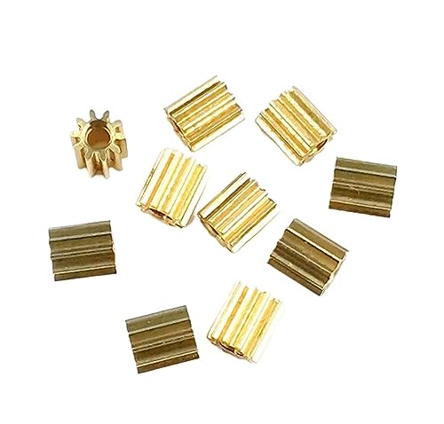 Bevel Gear Pinion Hardware Mechanical 0.98mm 1pcs 101A 0.25M Pinion 10 Teeth 3mm OD Mechanical Small Modulus Gear Metal Copper Hole 1mm Tight Match