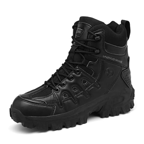 Image of Men's Military Tactical Boot Lightweight Comfortable Boots Motorcycle Combat Hiking Boots Hiking Boots Hiking Shoes