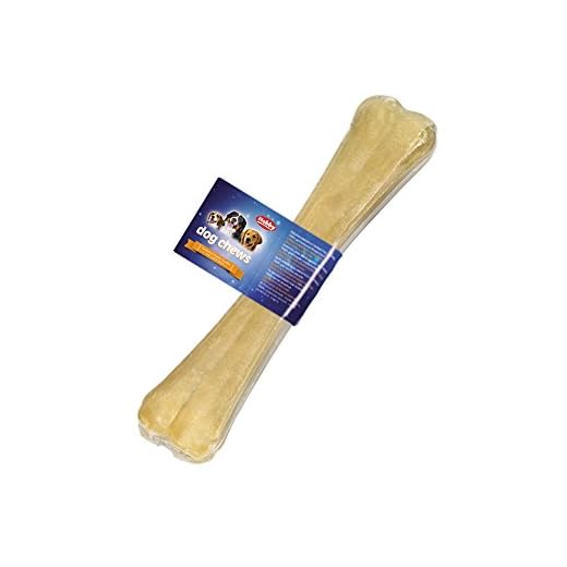 Nobby Hueso de Cuero Crudo prensado, 32 cm, 450 g