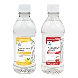 Quality Choice Magnesium Citrate, Saline Laxative for Constipation, Fast Acting Relief, Colon Prep and Cleanse in Both Cherry & Lemon Flavor 10 Fl Oz per Bottle, Clear Mag Citrate