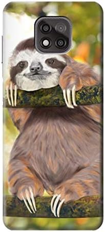 R3138 Cute Baby Sloth Paint Case Cover for Motorola Moto G Power (2021)
