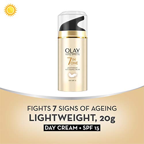 Image of Olay Day Cream Total Effects 7 in 1 Anti-Ageing Lightweight Moisturiser SPF 15, 20g