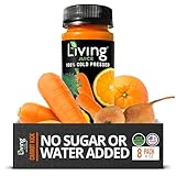 O2 Living Juice Organic Cold Pressed Juice Drink, 8-Pack Carrot Kick, No Sugar or Water Added, Made with Fresh Fruits & Vegetables, Nutrients, Vitamins, & Minerals for a Healthy Cleanse Detox, 4oz