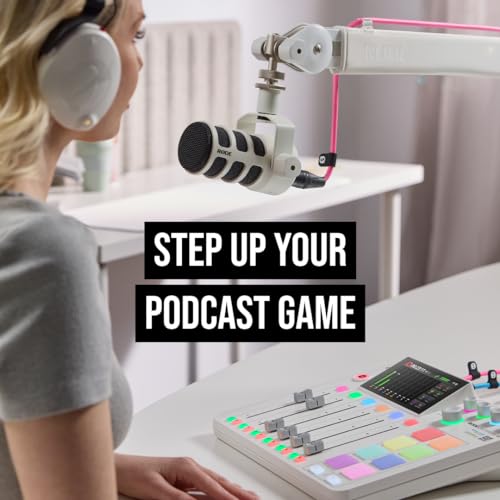 Image of RODE RODECaster Pro II All-in-One Production Solution for Podcasting, Streaming, Music Production and Content Creation (White)