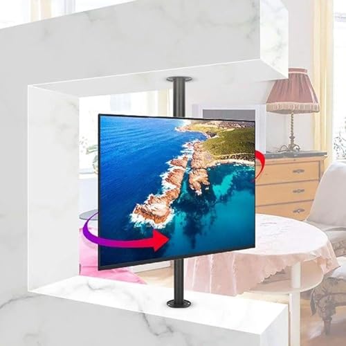Cloison de séparation support TV LCD LED cadre rotatif 360 base rotative au sol - 2