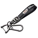 Genuine Leather car Keychain Suitable for Cadillac CT6 CT5 XT5 CTS XTS SRX ATS DTS STS Men and Women