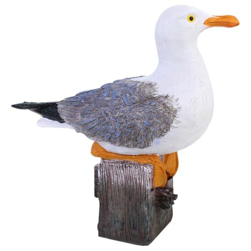 Mouette en résine blanche idée déco pour fête et centre de table - 2
