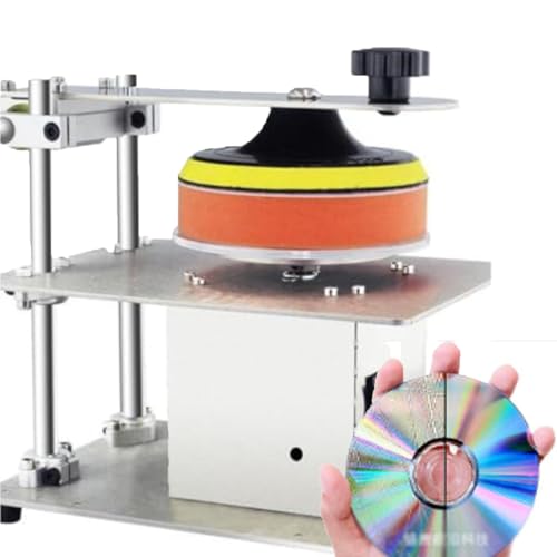 ZHIXUMM MáQuina De Limpieza Y ReparacióN De DVD/CD, Pulidora SemiautomáTica para Discos CD/DVD Rayados, con Un 99% De Tasa De ReparacióN.