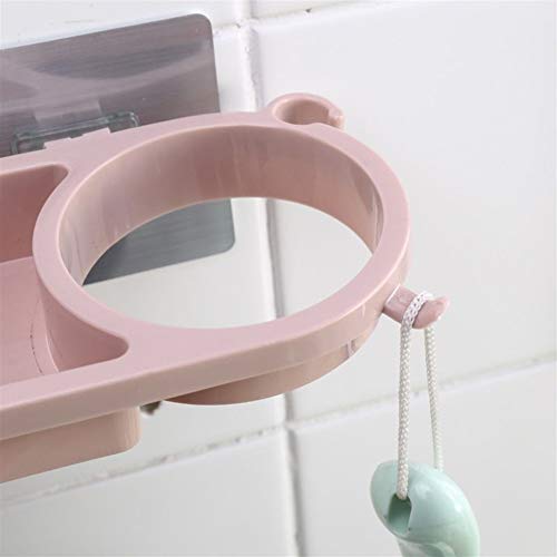 Support de rangement mural multifonction rose pour organisation maison écologique - 5
