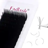 Lash Extensions Regular Volume Lash Mixed Tray 0.07 D Curl 9-17mm Premium Mink Silk Volume Eyelash Extensions Soft Matte Black Salon Use.(0.07-D, 9-17mm Mix)