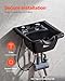 VEVOR Shampoo Basin, Black Hairdresser Sink Shampoo Bowl Sink, ABS Plastic Salon and Spa Hair Washing Sink, Hair Backwash Basin Beauty Salon Equipment for Hair Stylists