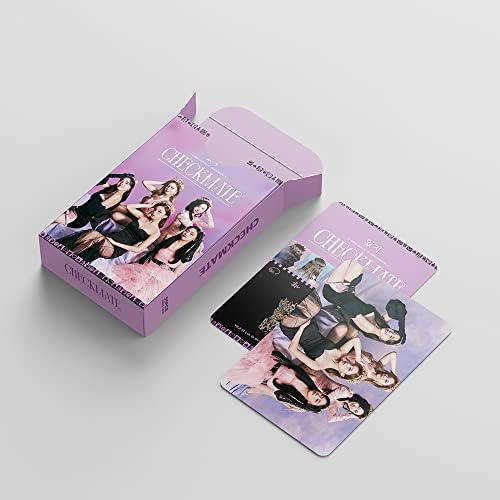 Kpop Girl Group Lomo Cards 55Pcs Kpop Checkmate Photo Cards Kpop Album Checkmate Cards Kpop Merch Photocard Set Gift for Fans Daughter