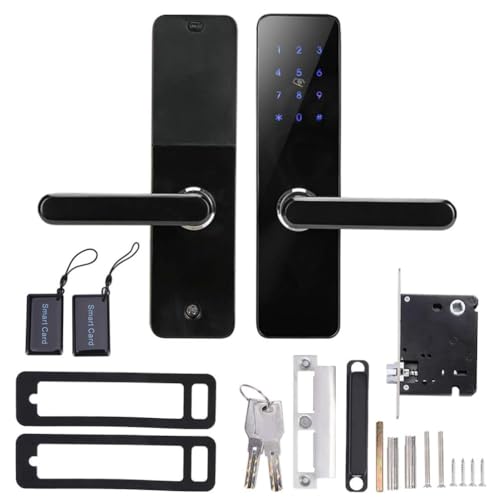 para fechadura de porta de entrada sem chave com cartes de aplicativo e teclado para e para casa-siz